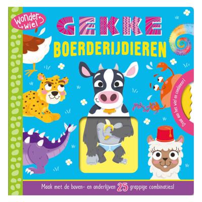 Rebo Publishers Gekke boerderijdieren - wonderwiel