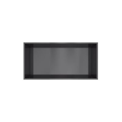 Hotbath &MORE Inbouwbox of inbouwnis - 30x60x10 - Geborsteld zwart PVD BOX060MBP
