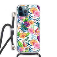 Tropisch 2: iPhone 12 Pro Transparant Hoesje met koord