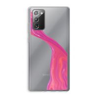 Paarse stroom: Samsung Galaxy Note 20 / Note 20 5G Transparant Hoesje