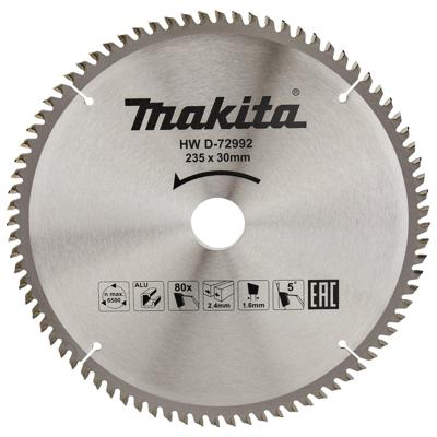 Makita Cirkelzaagblad voor Aluminium | Standaard | Ø 235mm Asgat 30mm 80T - D-72992