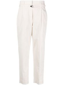 Brunello Cucinelli pantalon fuselé à taille haute - Blanc