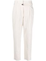 Brunello Cucinelli pantalon fuselé à taille haute - Blanc