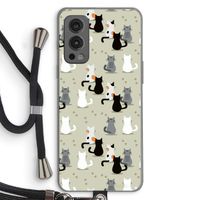 Katten: OnePlus Nord 2 5G Transparant Hoesje met koord