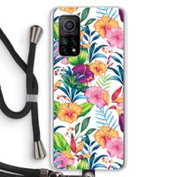 Tropisch 2: Xiaomi Mi 10T 5G Transparant Hoesje met koord