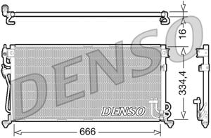 Condensor, airconditioning DENSO, u.a. für Mitsubishi