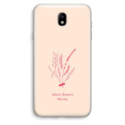 Where flowers bloom: Samsung Galaxy J7 (2017) Transparant Hoesje
