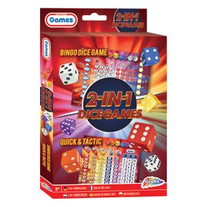 Grafix Dobbelspellen 2in1 (Bingo Dice & and Tactic)