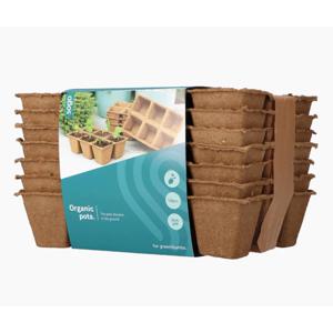 Tuinplus - Potten biologisch 6x6 cm 5 strips a 6st.