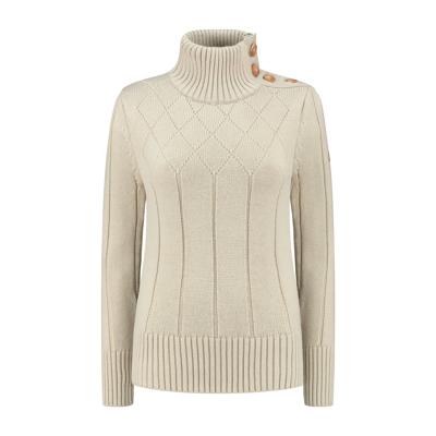 Travelin&apos; Women - mock neck - Ecru - Maat XL