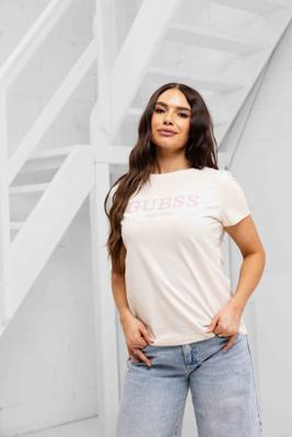 Guess Giuditta T-Shirt Dames Gebroken Wit - Maat L - Kleur: Gebroken Wit | Soccerfanshop