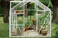 Tuinkas Kate V - 192x436 cm - Wit - Full Options- - Veiligheidsglas- Royal Well