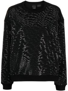 PINKO sweat à ornements en cristal - Noir