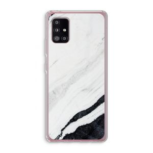 Elegante marmer: Samsung Galaxy A51 5G Transparant Hoesje