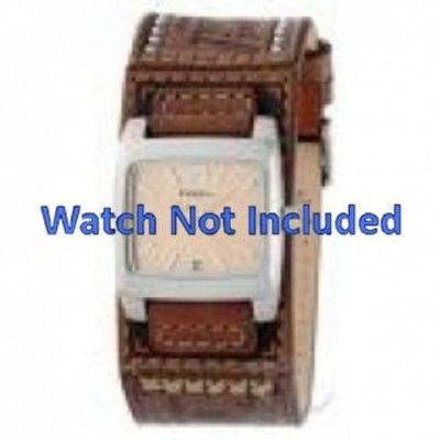 Fossil horlogeband JR-8829 Leder Bruin 18mm