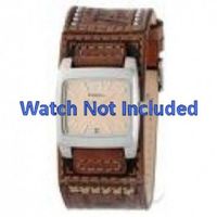 Fossil horlogeband JR-8829 Leder Bruin 18mm