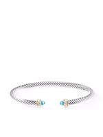 David Yurman bracelet Cable Classics en or 18ct et argent sterling serti de topaze - thumbnail