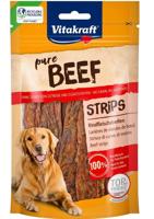 VITAKRAFT Pure Beef Strips - traktatie voor hond - 80 g