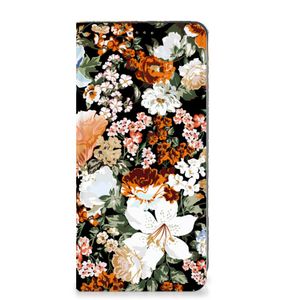 Smart Cover voor Google Pixel 7A Dark Flowers