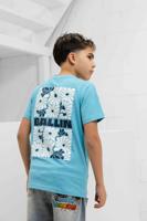 Ballin Amsterdam Floral Bouquet T-Shirt Kids Lichtblauw - Maat 140 - Kleur: Lichtblauw | Soccerfanshop