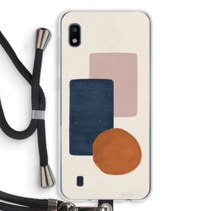 Geo #3: Samsung Galaxy A10 Transparant Hoesje met koord