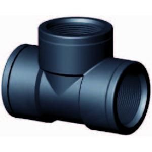 PP t-stuk met binnendraad - 1 1/4"