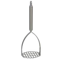 Aardappelstamper/pureestamper - rvs metaal - keuken gerei - 26 cm Aardappelstamper/pureestamper - rvs metaal - keuken gerei - 26 cm