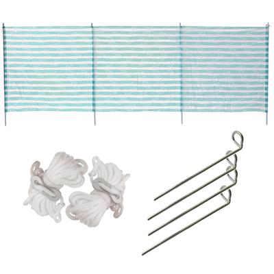 Strand/camping windscherm met 10x grondpennen en 8x Scheerlijnen