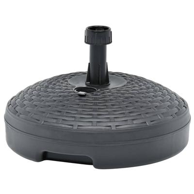 VidaXL Parasolvoet gevuld zand/water 20 l kunststof rattan antraciet
