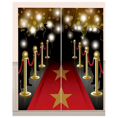 Scene Setter hollywood thema -82 x 165 cm -plastic - wandversiering -muurdecoratie -poster