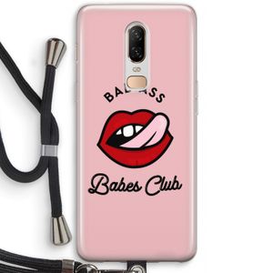 Badass Babes Club: OnePlus 6 Transparant Hoesje met koord