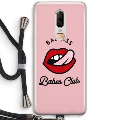 Badass Babes Club: OnePlus 6 Transparant Hoesje met koord