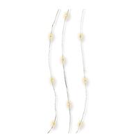 Lumineo Draadverlichting - 20 LEDs - warm wit - 95 cm - zilverdraad - kerstverlichting