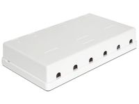 DeLOCK Keystone Surface Mounted Box 6 Port behuizing - thumbnail