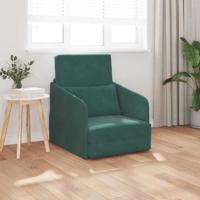 Slaapbank Donkergroen 65 x 80 x 83 cm Fluweel