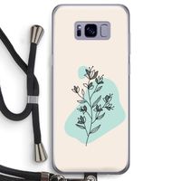 Violets are blue: Samsung Galaxy S8 Transparant Hoesje met koord