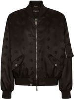 Dolce & Gabbana veste bomber à étiquette logo - Noir