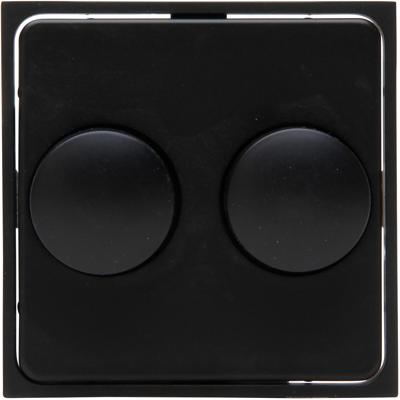KOPP - Afdekplaat/Centraalplaat - Athenis HK07 - DUO Dimmer - Mat Zwart