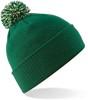 Beechfield CB450 Snowstar® Beanie - Bottle Green/Off White - One Size