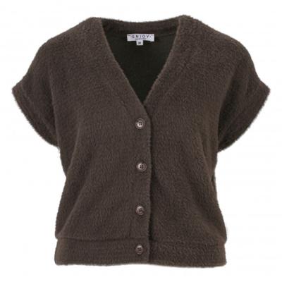 Enjoy - Bruin | Dames | Gilet | Bruin | XL | regular | Kamst mode