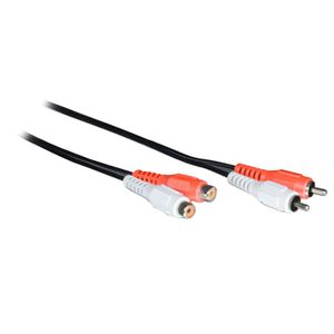 Goobay AVK 125-1000 10.0m audio kabel 10 m 2 x RCA Zwart