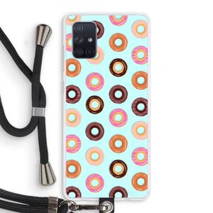 Donuts: Samsung Galaxy A71 Transparant Hoesje met koord