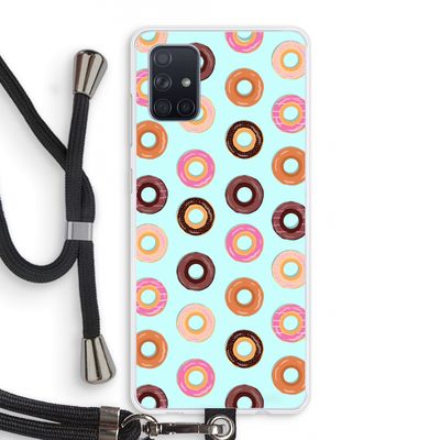 Donuts: Samsung Galaxy A71 Transparant Hoesje met koord
