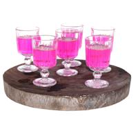 Alessandro Shotglaasjes Milan - 6x stuks - glas - 60 ml - borrelglazen - likeurglazen