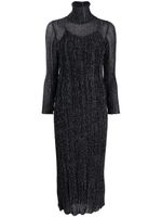 Antonino Valenti robe courte Ilda en maille nervurée - Noir