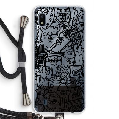 Vexx Black Mixtape: Samsung Galaxy A10 Transparant Hoesje met koord