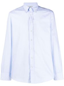 ETRO chemise en coton à boutonnière - Bleu