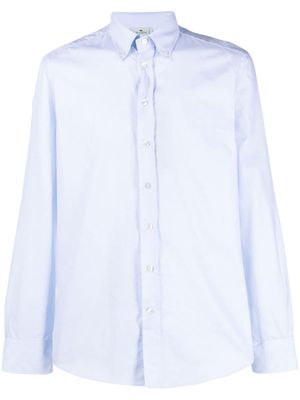 ETRO chemise en coton à boutonnière - Bleu