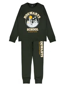 Name it jongens pyjama - Harry Potter - HogWarts - Groen