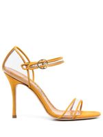 Manolo Blahnik sandales Fersen 105 mm en daim - Jaune